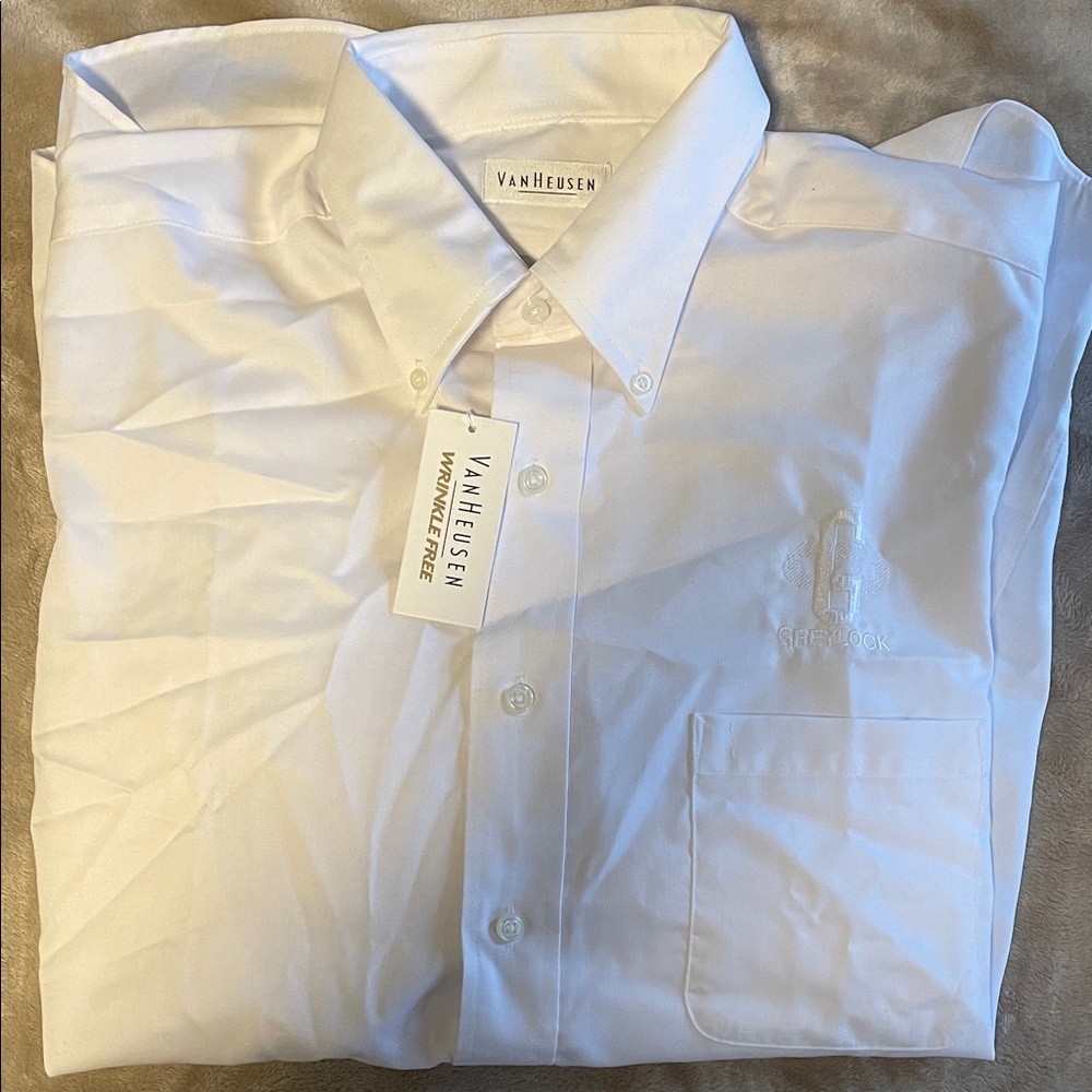 Van Heusen Men's Classic White Dress Shirt